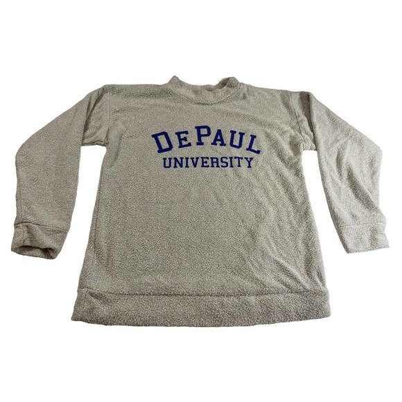 DePaul University College Woolly Threads Made USA Vintage VTG Mens Sweater - Picture 2 of 7